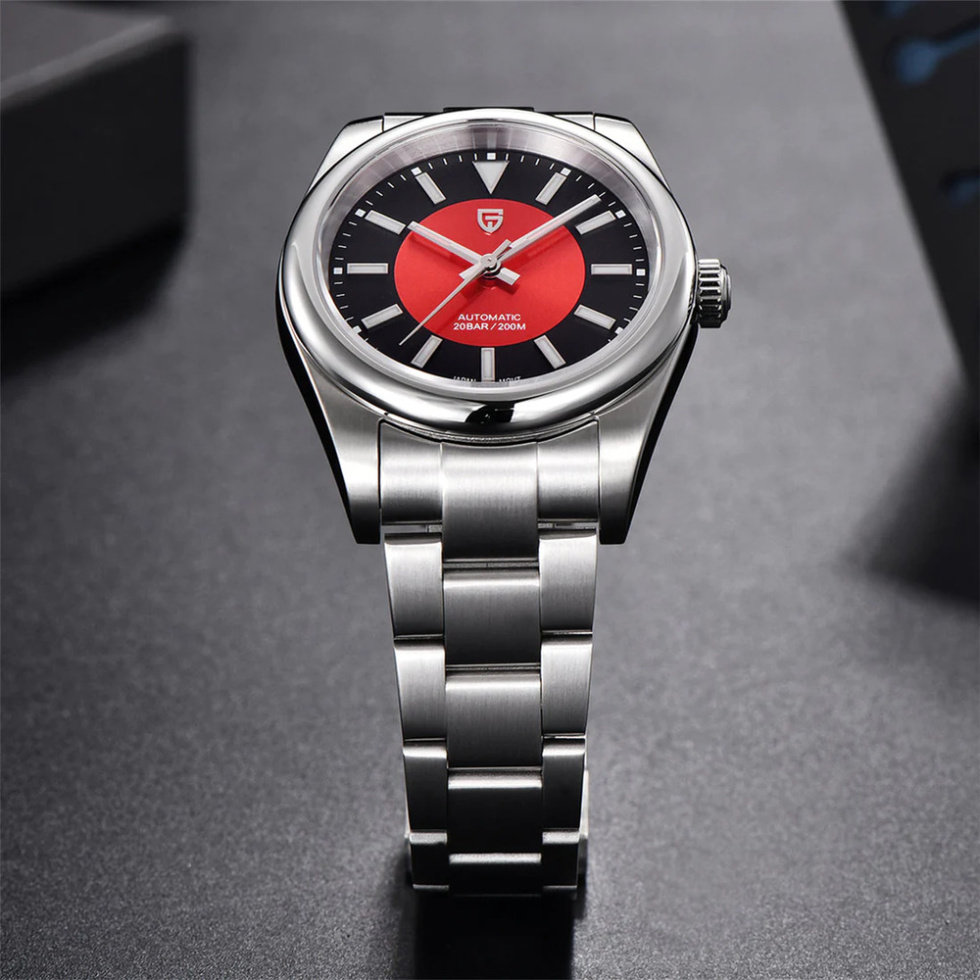 large Годинник чоловічий Pagani Design PD-1764 Silver-Red 2